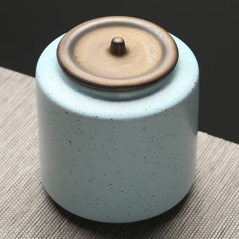 苏氏陶瓷 亚光铁锈茶叶罐