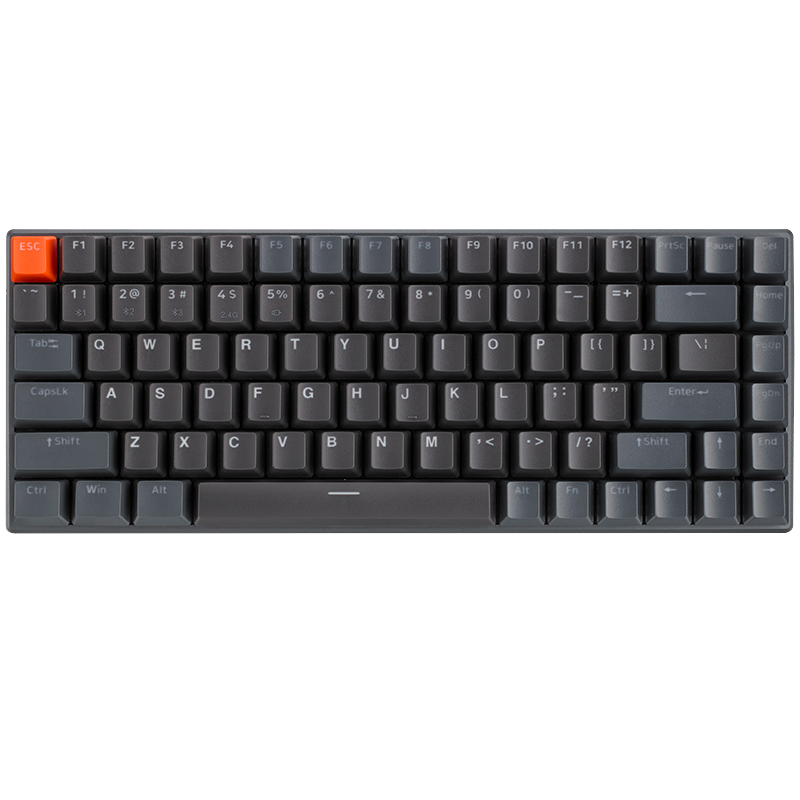 雷柏（Rapoo） V700-8A 无线有线办公机械键盘 三模键盘 红轴