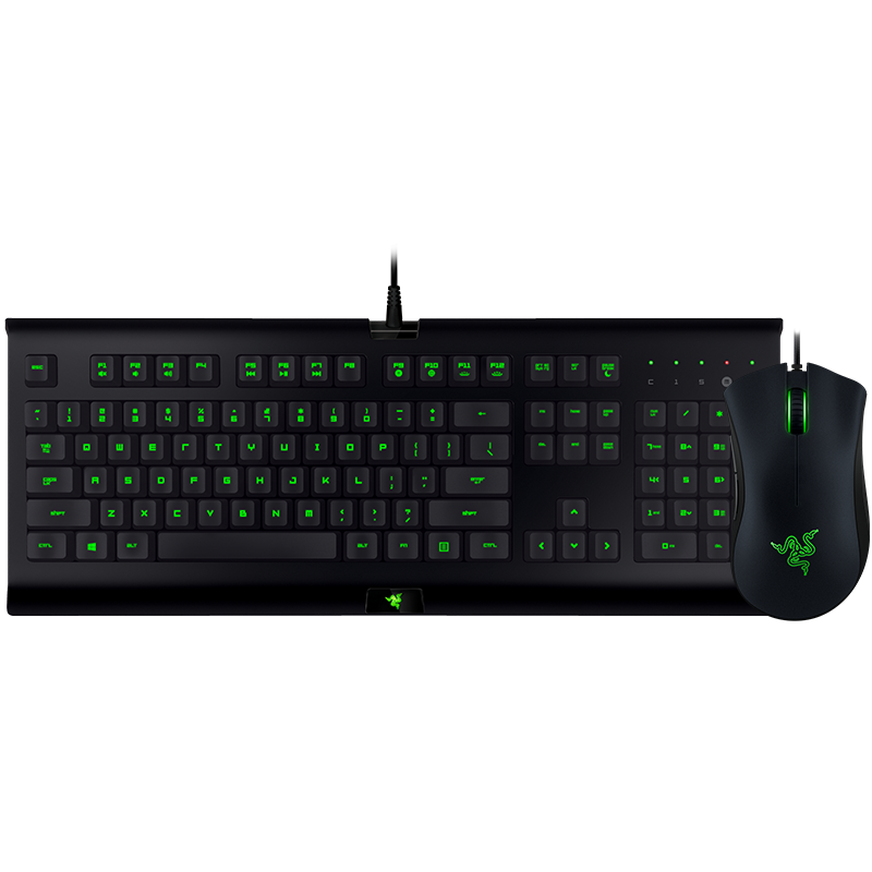 雷蛇（Razer）萨诺狼蛛专业版键盘+雷蛇蝰蛇鼠标 6400DPI 键鼠套装 办公游戏套装