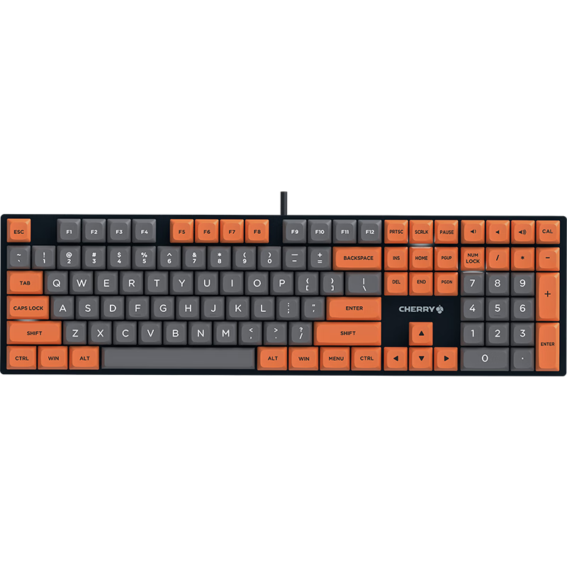 樱桃  KC200键盘-灰岩甜橘味-茶轴