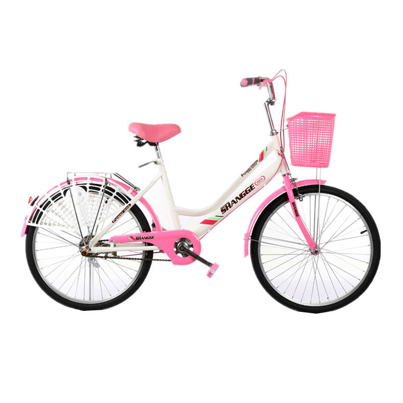 上鸽 复古粉色自行车