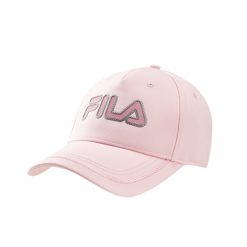 FILA 粉色鸭舌帽