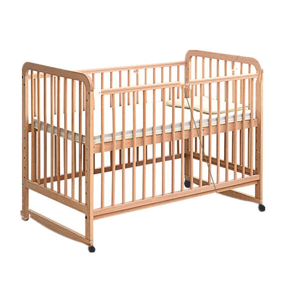 贝乐堡榉木无漆多功能婴儿床