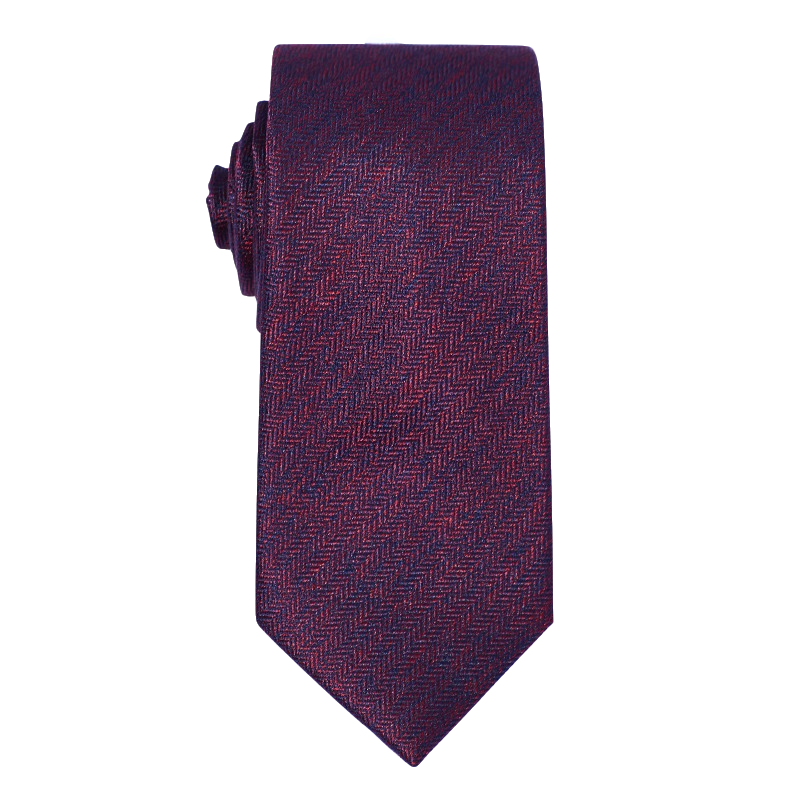 诺斯马丁 人字纹真丝领带