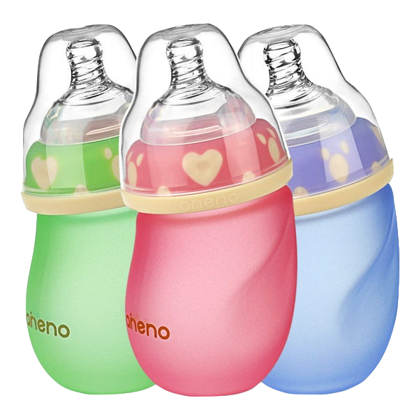 恩尼诺 宽口径防胀气玻璃奶瓶