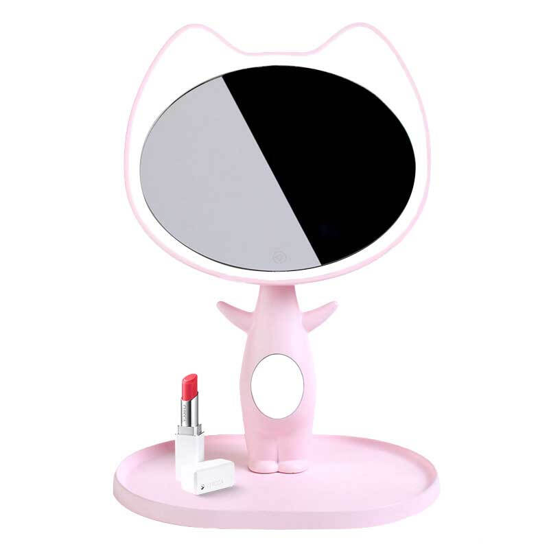 趣玩 猫咪造型LED灯化妆镜