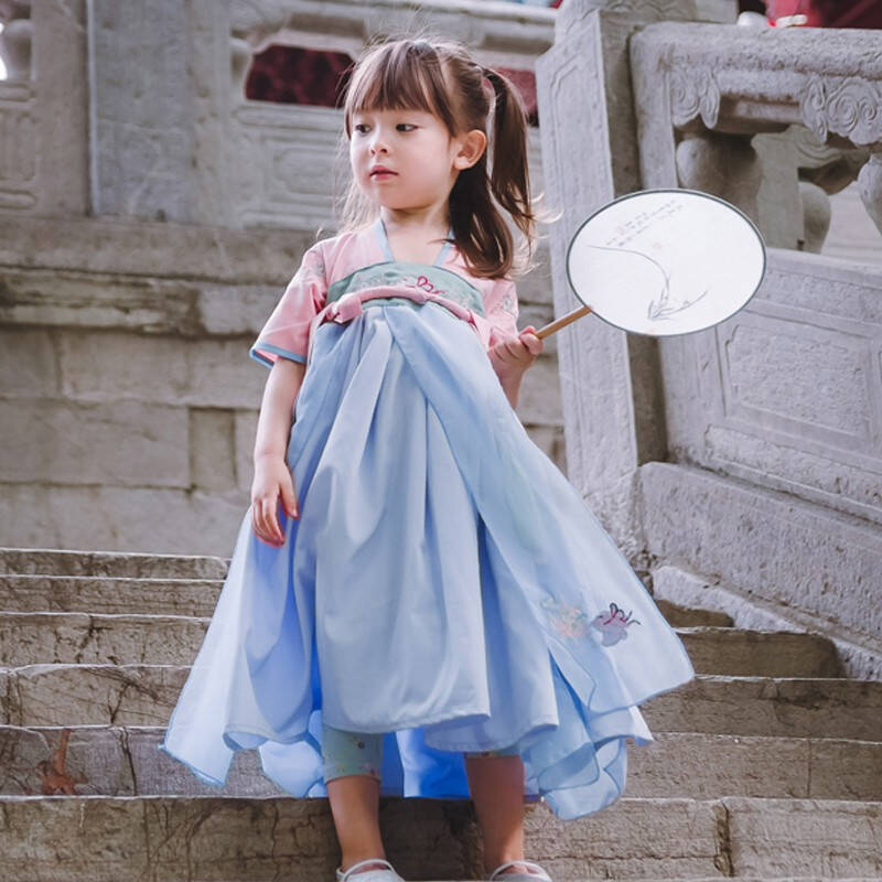 复古中国风古装女款儿童汉服