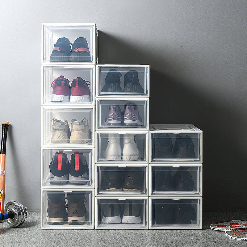 京惠思创 塑料透明鞋盒储物柜
