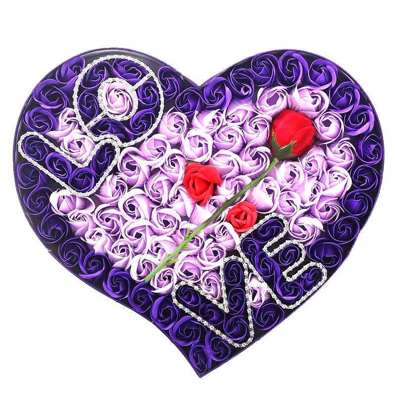 99朵紫色玫瑰花礼盒