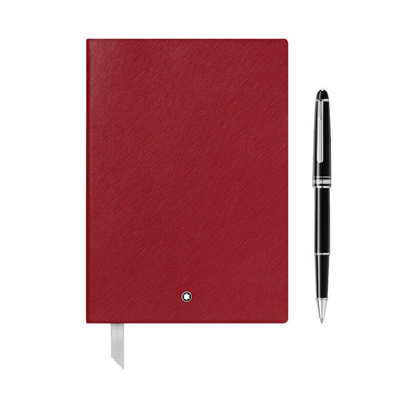 万宝龙 签字笔红色笔记本套装