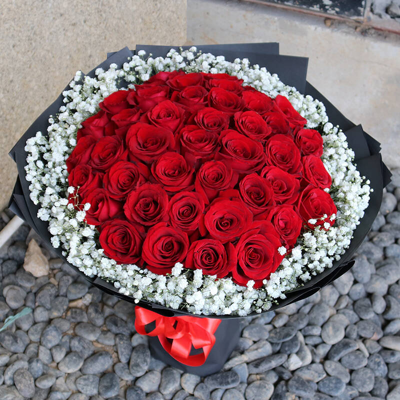 爱侣 33朵 红玫瑰花束礼盒
