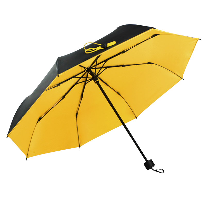 黑柠檬 双层防晒伞