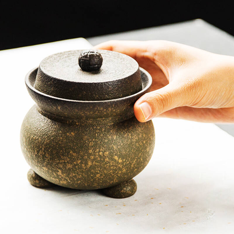 象运福 复古醒茶罐陶瓷
