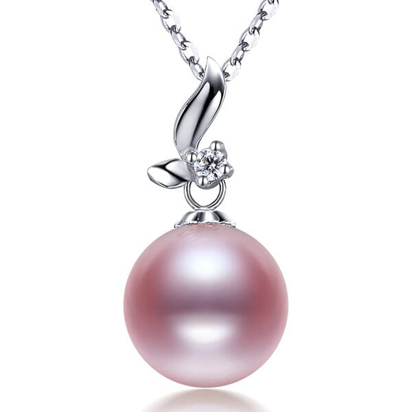 海蒂 粉紫色珍珠项链