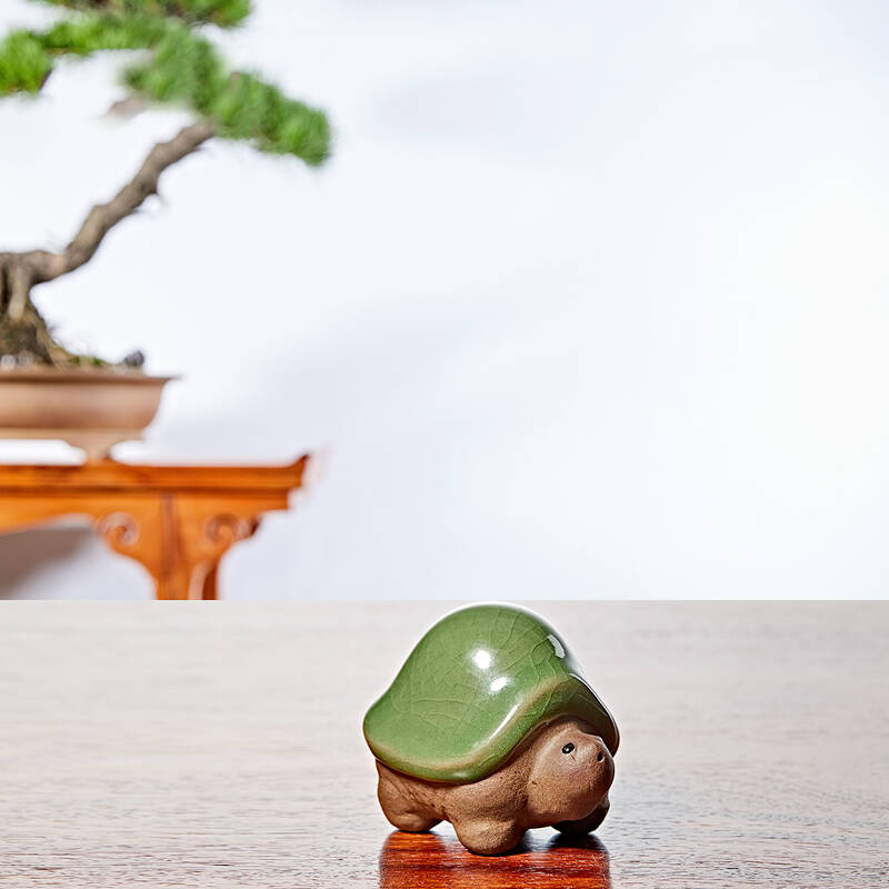 雅瓷 中式乌龟茶宠摆件