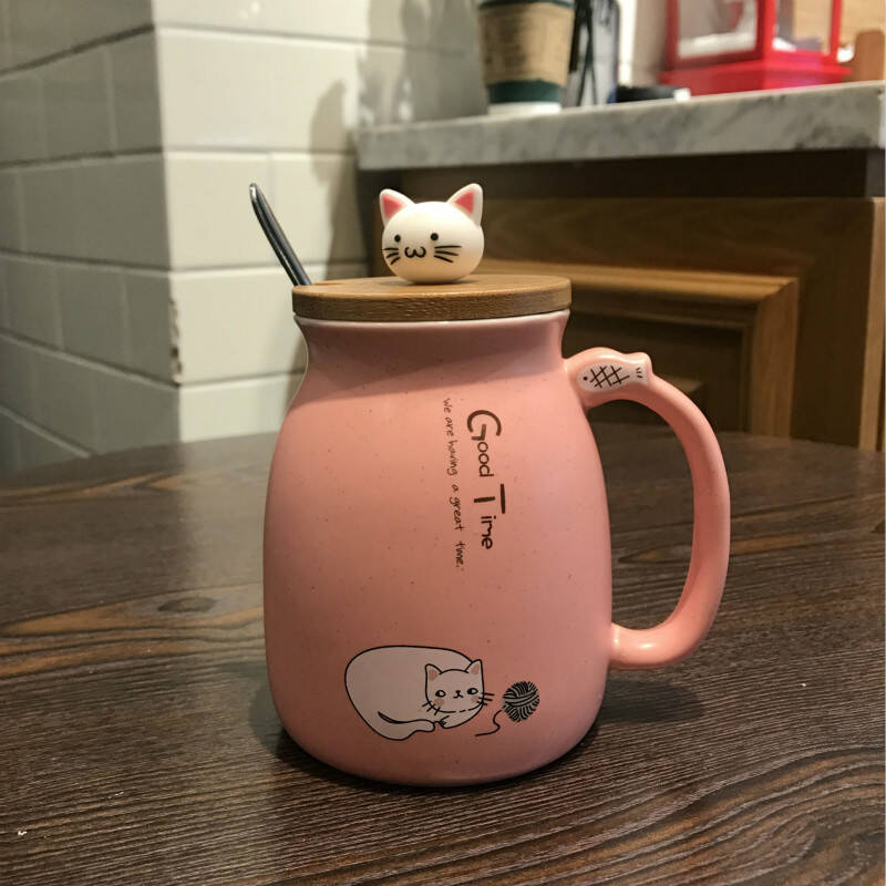 欧妃尚 日式可爱猫咪马克杯
