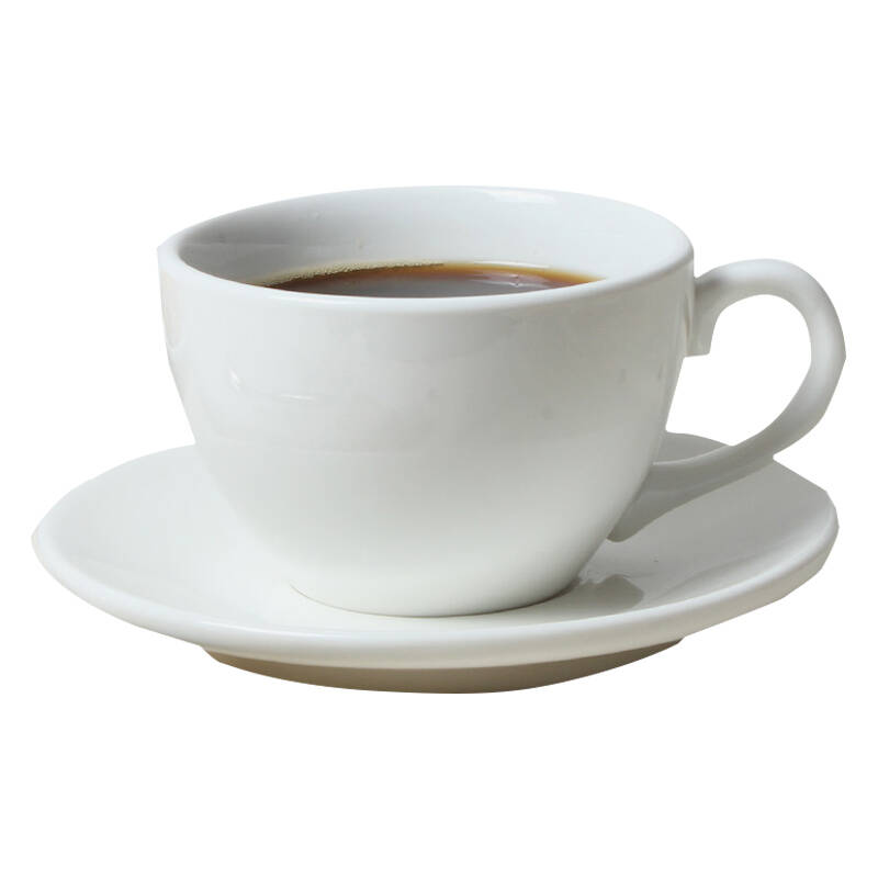 丝贝美瓷 纯白色欧式咖啡杯