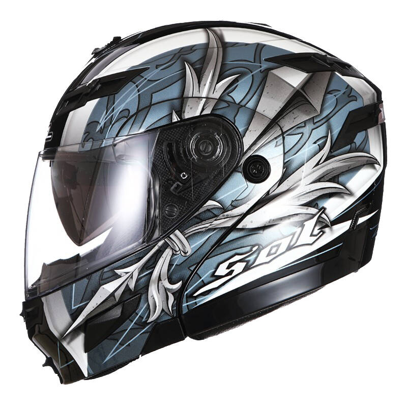 SOL 双镜片设计 摩托车头盔