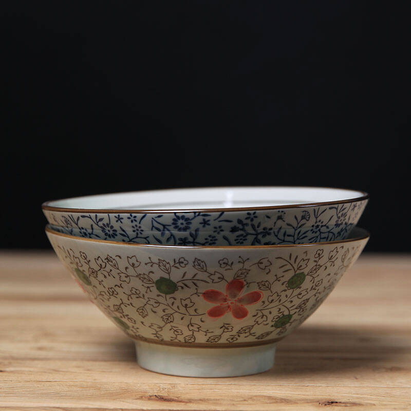 和风四季 釉下彩日式陶瓷碗