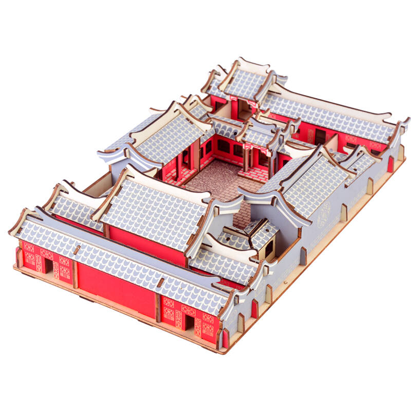 玩控中国古代建筑儿童拼插玩具