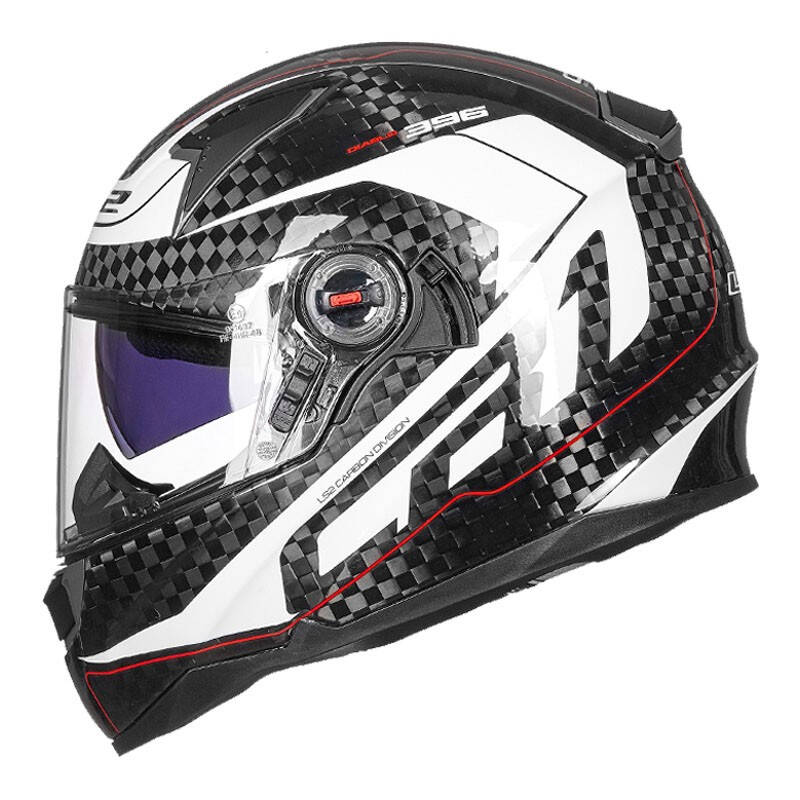 LS2 碳纤维全盔跑盔