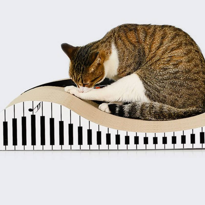 得酷 创意钢琴形状猫抓板