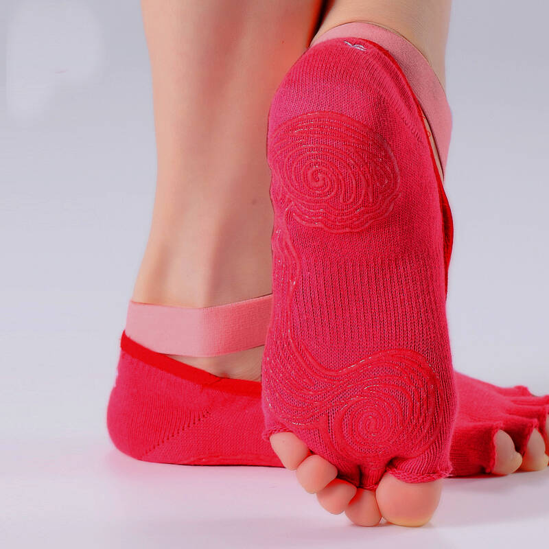一梵 硅胶防滑绑带瑜伽袜