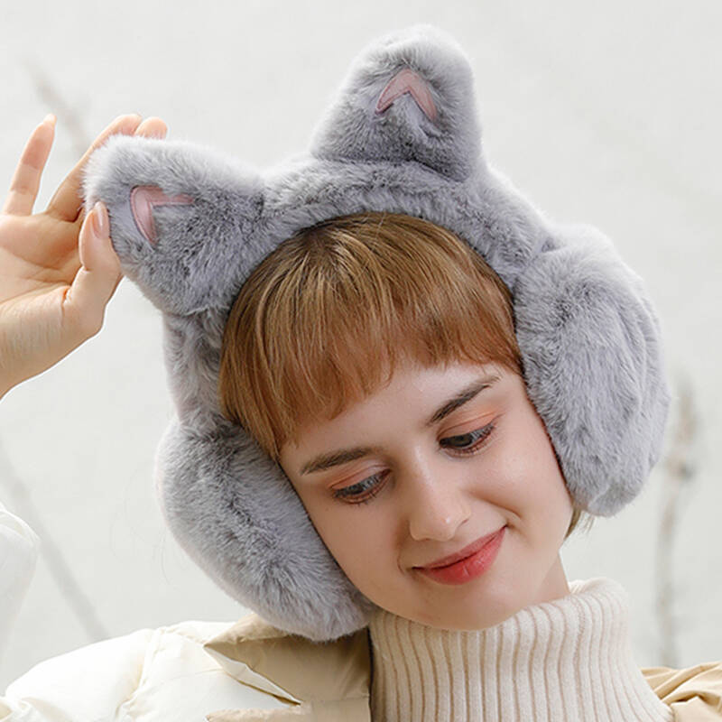 圣苏萨娜 时尚可折叠猫耳耳罩
