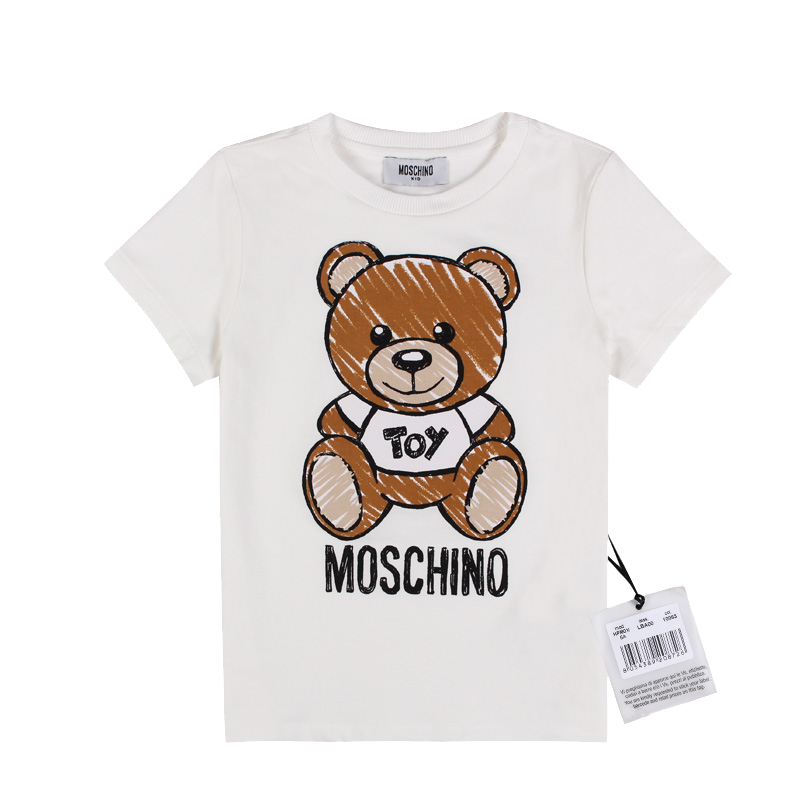 莫斯奇诺白色小熊短袖T恤