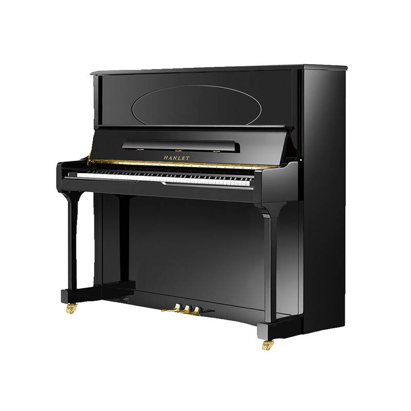 汉勒 经典黑色全新立式钢琴
