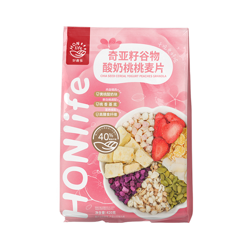 HONlife 酸奶桃桃麦片