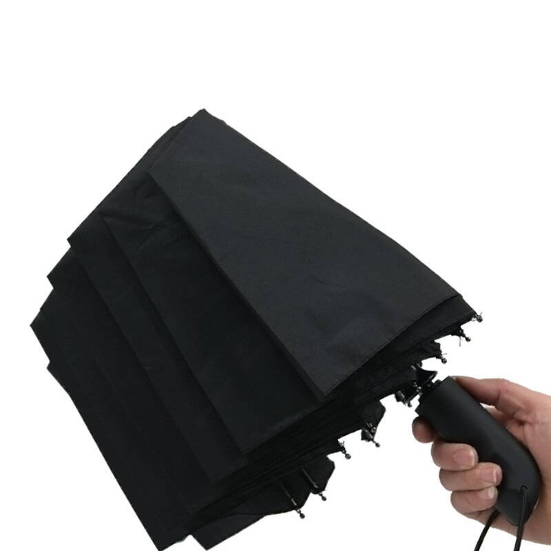 添晴 黑色带胶太阳伞