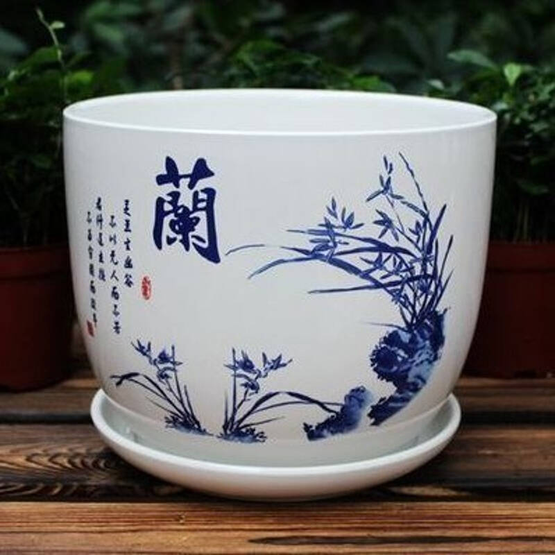 亚招 中国风陶瓷花盆