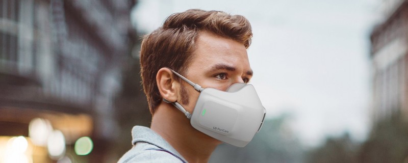 嘴上黑科技：LG PuriCare口罩，行走空气净化器