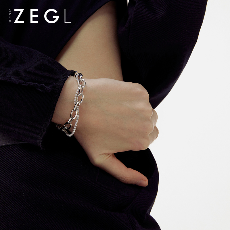 ZENGLIU链条缠绕手链女ins小众设计韩版潮简约冷淡风个性手饰配饰