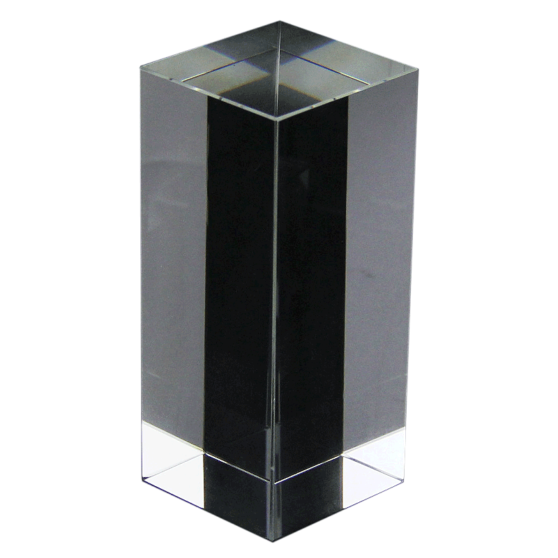 水晶长方块玻璃柱子摄影支撑拍摄配件道具透明方体首饰蛋糕底座托