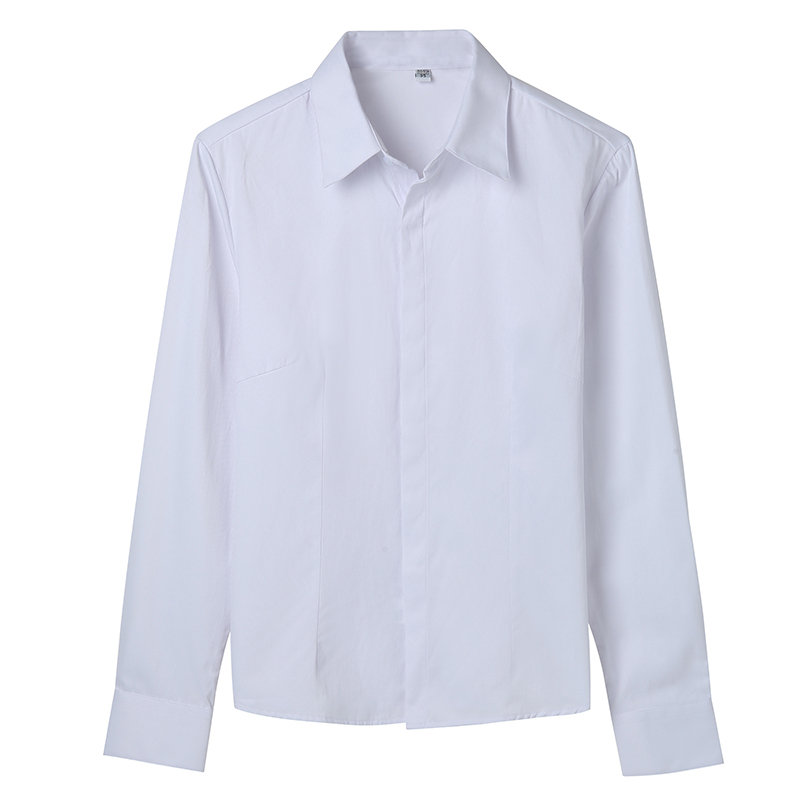 白色长袖2021新款春秋季职业装衬衫