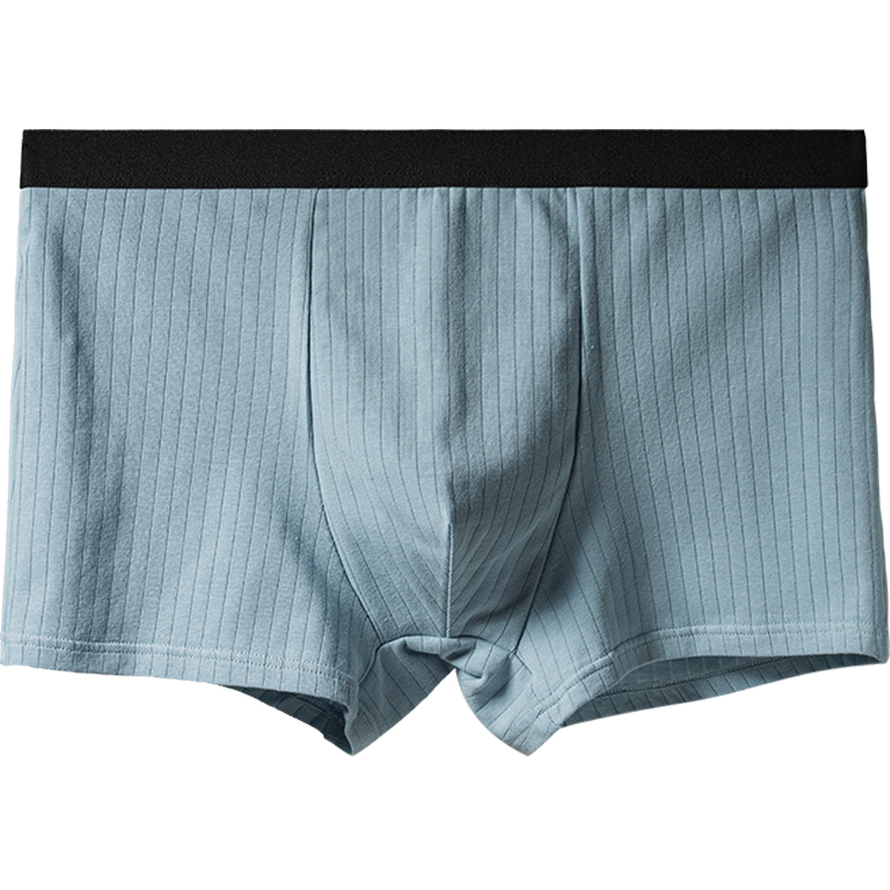 5条男士平角裤纯棉透气头大码短裤
