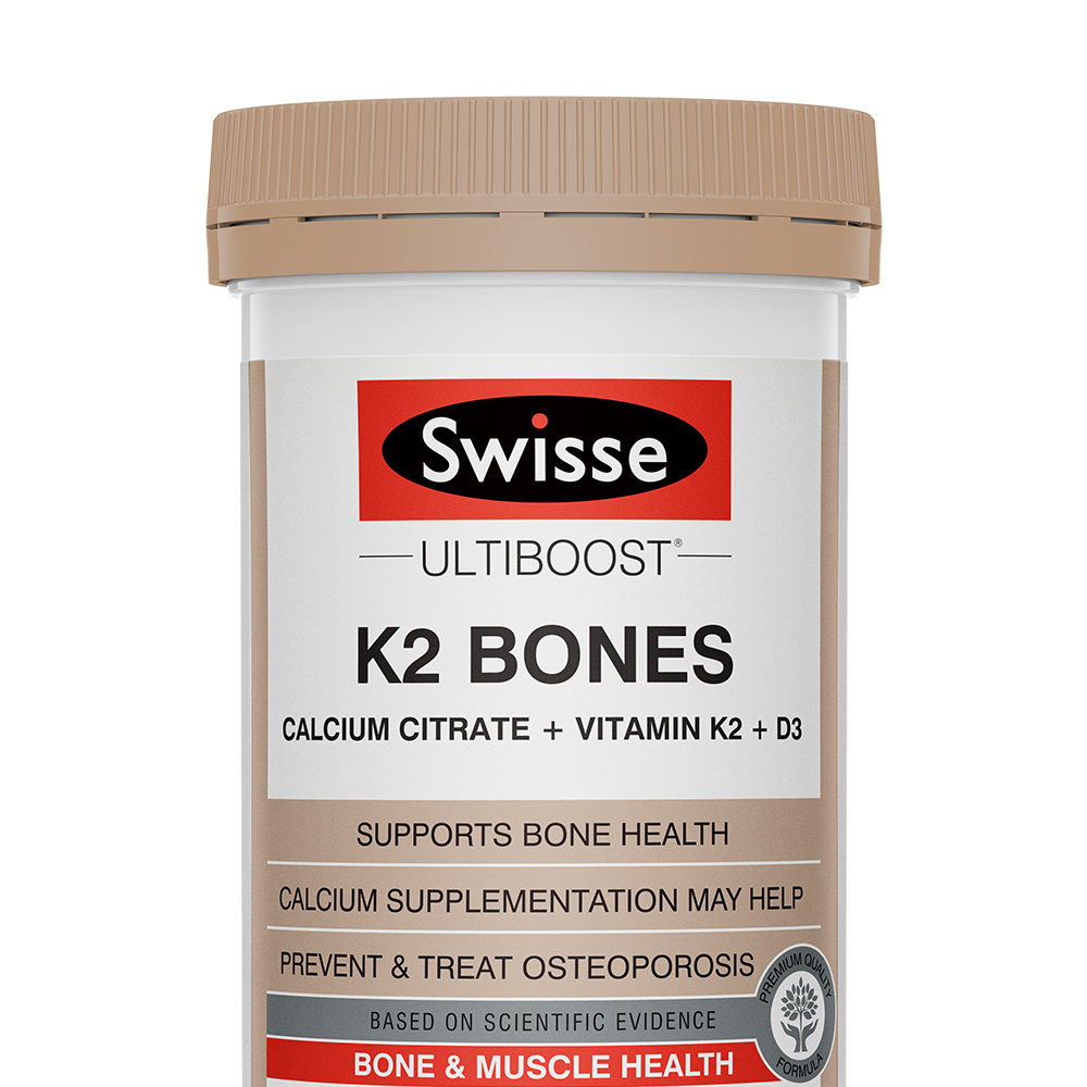 澳洲Swisse进口K2钙片维生素D3骨骼健康营养保健品补钙中老年90片