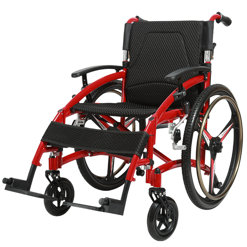 雅德折叠轻便便携超轻老年代步轮椅