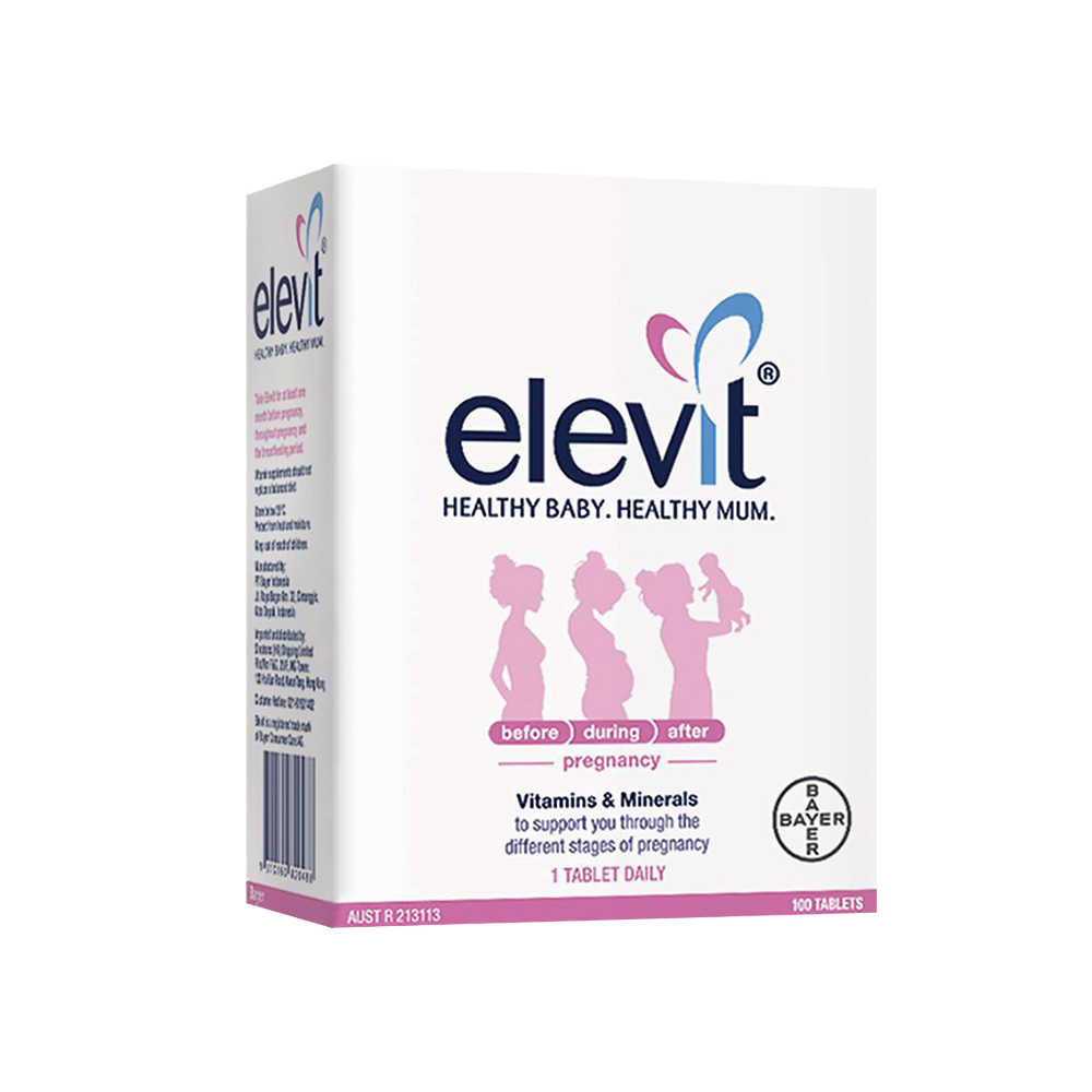 【直营】Elevit爱乐维备孕哺乳期叶酸复合维生素孕产妇专用100片