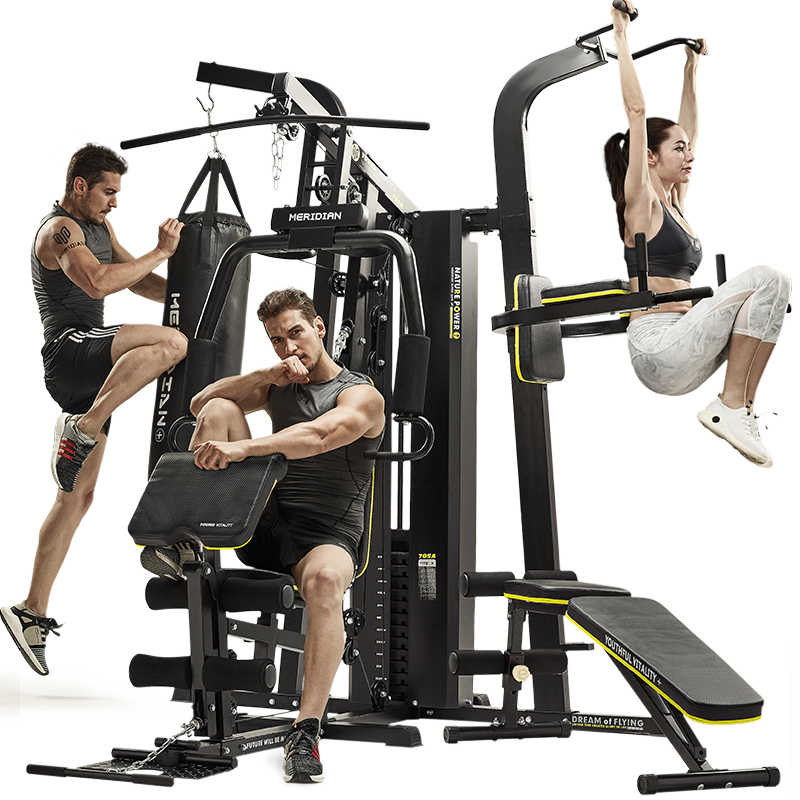 健身器材家用套装组合多功能力量训练运动器械健身家用综合训练器
