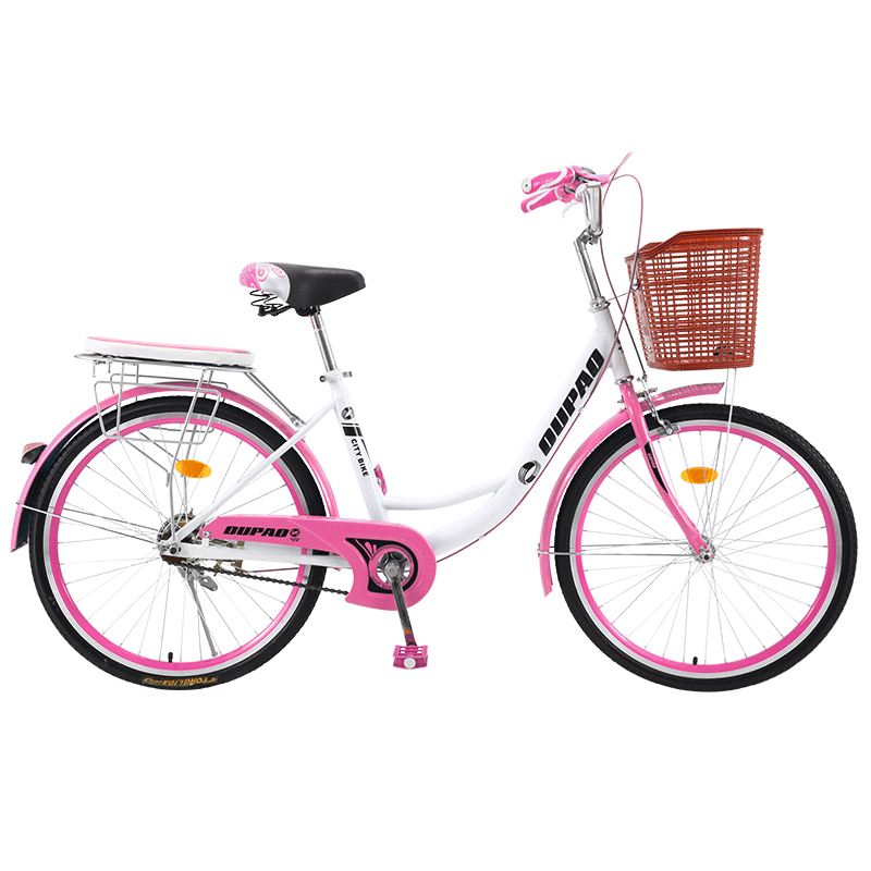 自行车女式成年轻便普通代步淑女通勤车男女学生城市老式复古单车