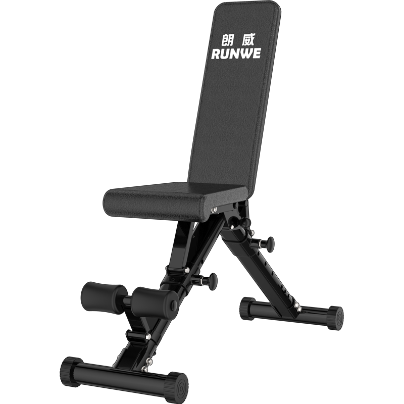朗威健身椅哑铃凳家用多功能仰卧起坐板腹肌健身器材可折叠卧推凳
