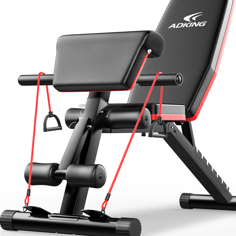 哑铃凳仰卧起坐健身器材家用男辅助多功能腹肌板健身椅飞鸟卧推凳