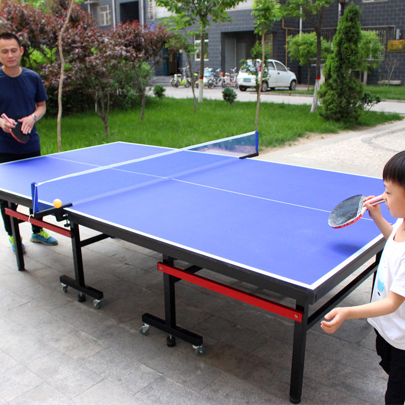 乒乓球桌家用室内标准可折叠案子移动式面板家庭儿童小型乒乓球台