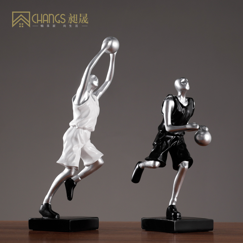 创意抽象篮球运动员摆件人物雕塑