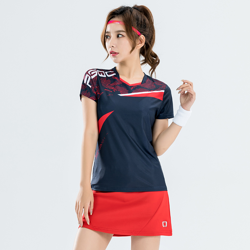 佩琪酷韩国羽毛球服运动短袖t恤