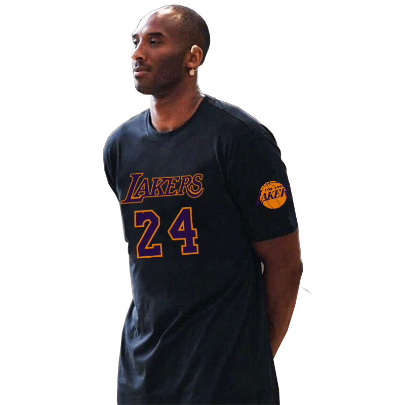 球衣24号洛杉矶纪念男短袖篮球t恤