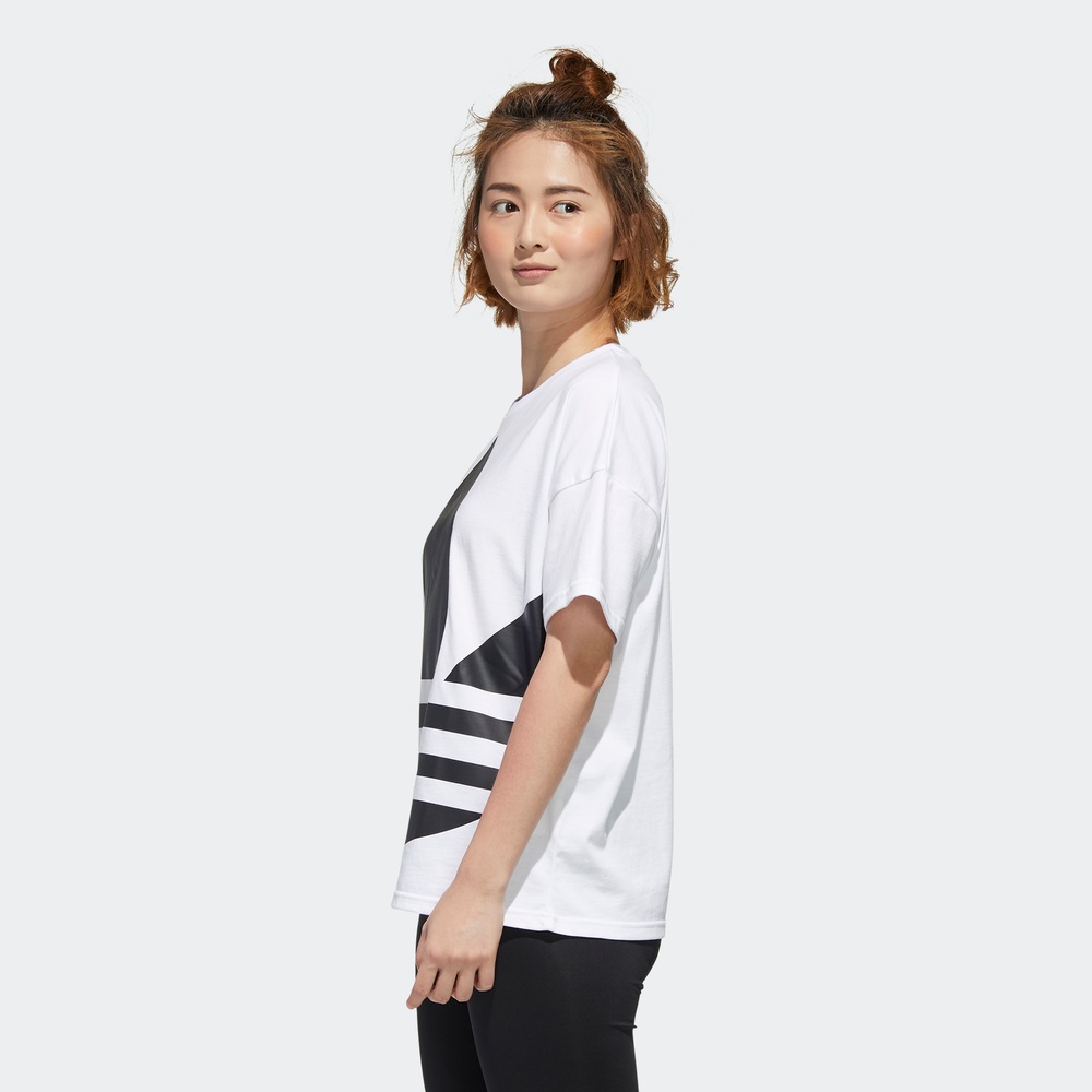 阿迪达斯官网adidas 三叶草 LRG LOGO TEE 女装运动短袖T恤GJ1011